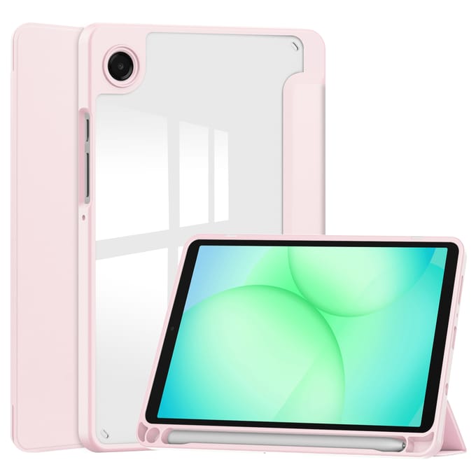 imoshion Tablet Hoes - Geschikt voor Samsung Galaxy Tab A9 Plus / Galaxy Tab A11 Plus - Trifold Hardcase Bookcase - Roze