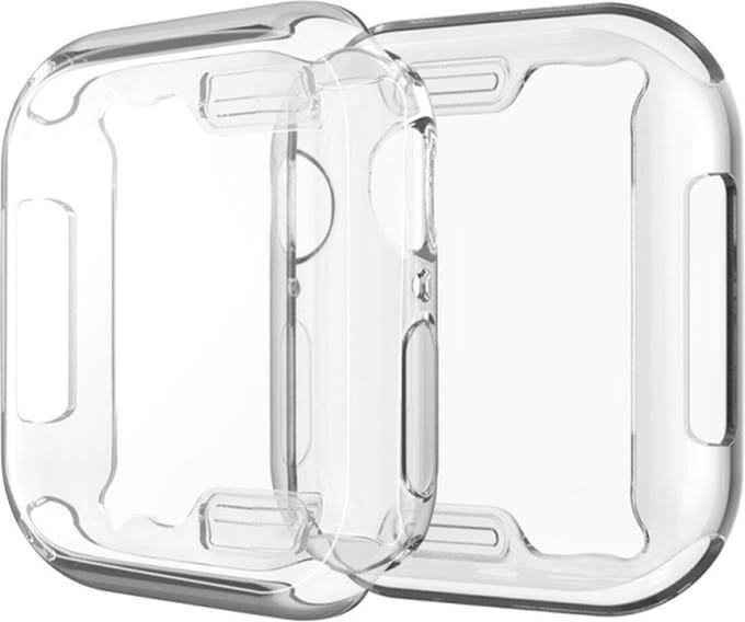 Screenprotector watch case - hoesje - geschikt voor Apple Watch Series 4/5/6/SE - 40 mm - transparant