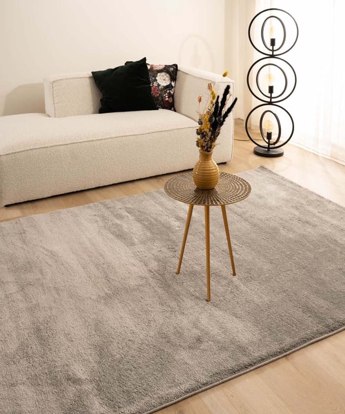Velours vloerkleed - Flair grijs 200x300