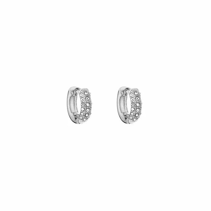 Bijoutheek Oorringen Zirkonia Stenen Silver