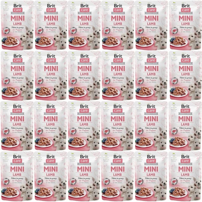 Brit Care Mini Serie - Natvoer voor Puppy - Lam - 24x85g