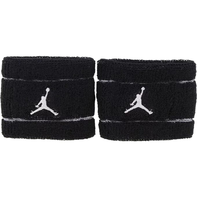 Nike Jordan Badstof Polsband (Set van 2) (Zwart)