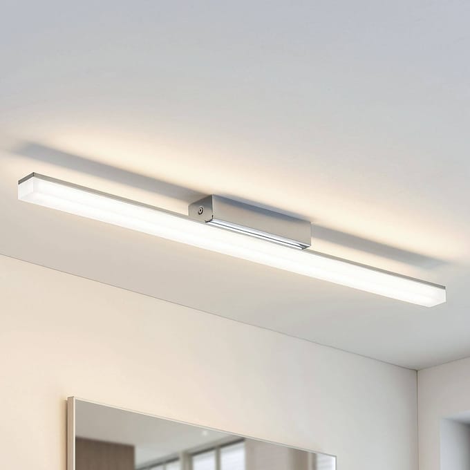 Lindby LED badkamer plafondlamp Levke, 75 cm, dimbaar, IP44