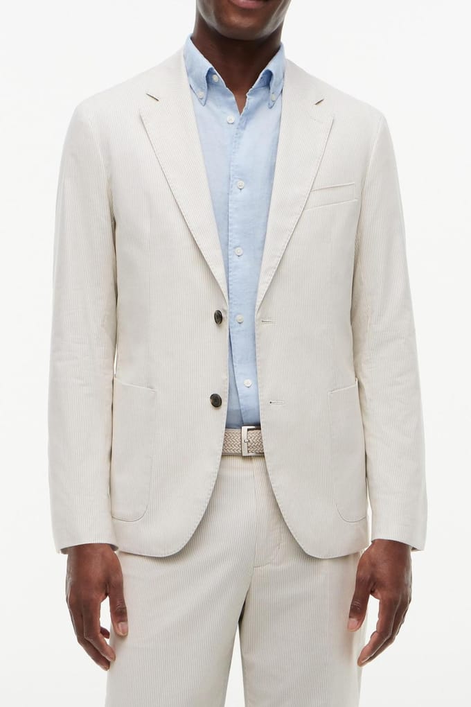 Tommy Hilfiger Dc Dobby Texture Blazer Sandalwood Größe: 50 | Blazer Outlet | Herren | Braun