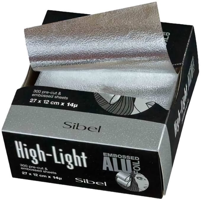 Sibel Precut Embossed Aluminium Sheets 300st 27x12cm