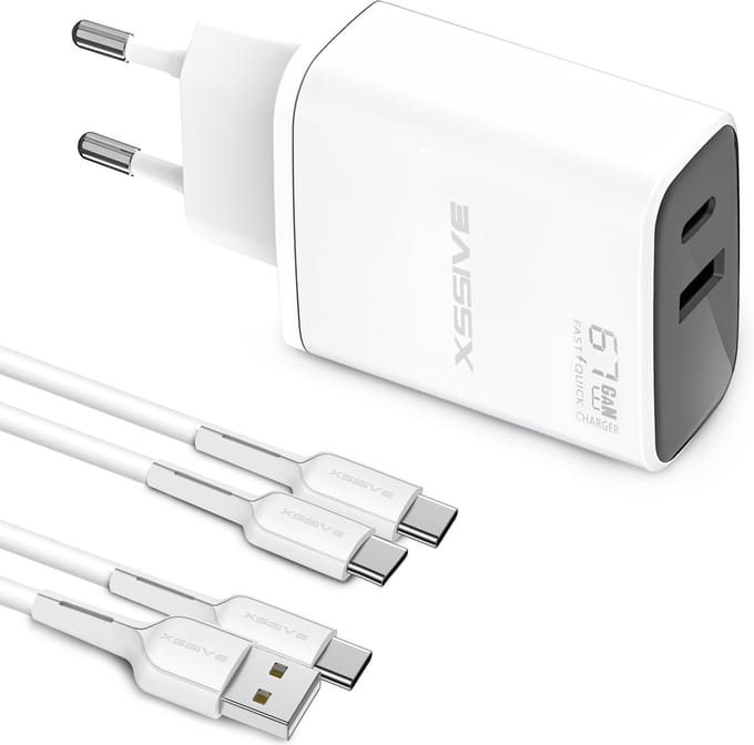 USB & USB C Adapter met USB-C Kabels 1 Meter - Geschikt voor Samsung, MacBook, iPhone 16 15 en iPad Air Pro