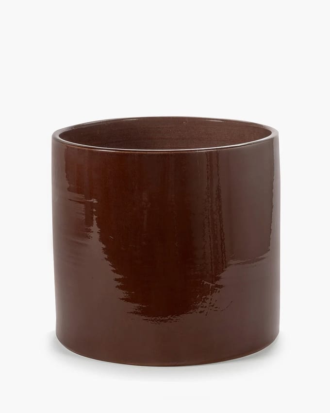 Vincent Van Duysen Flower Pot B7625004-704 04 Brown Vaso 41 cm