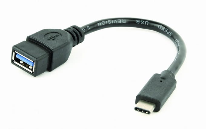 USB 3.0 naar USB-C adapter kabel (CM/AF) 0.20 meter