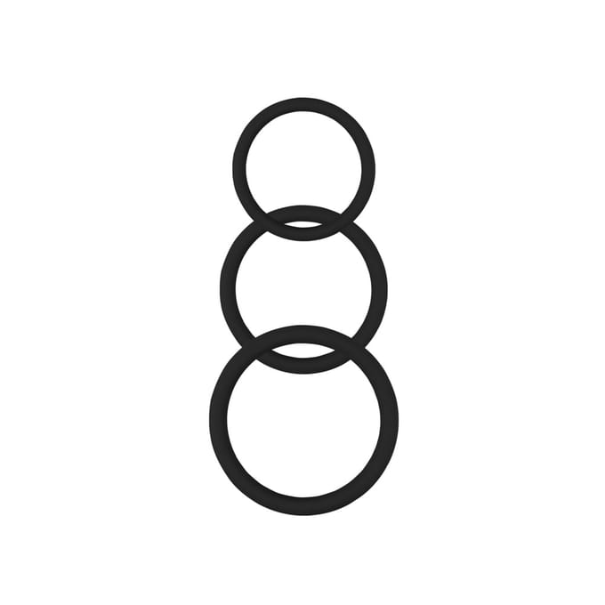 Get Lock - Magnum Force Cockringen Set - 3 stuks - Zwart