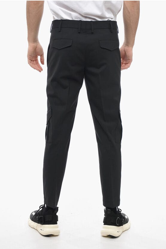 Skinny Fit NATE Cargo-broek in zwart
