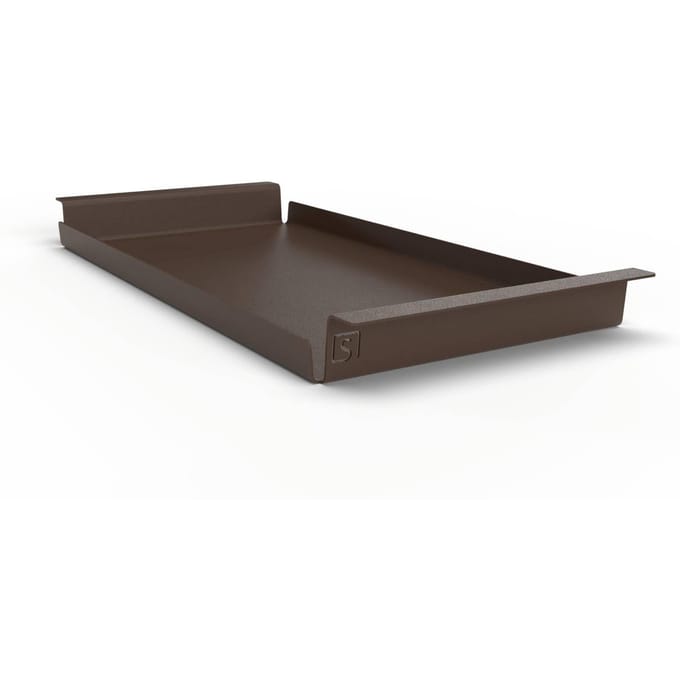 Steellish Dienblad Rechthoek - Tray - Aluminium - Bruin - Medium - 61×29×5 cm