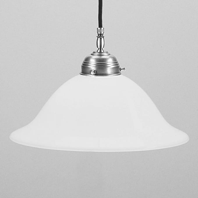 Berliner Messinglampen Hanglamp Anja mat nikkel