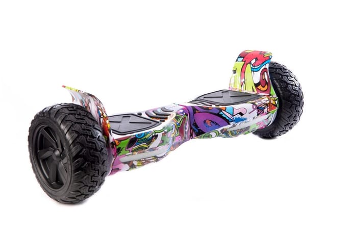 Altrado - Hoverboard – Purple Multi Colour – 8.5 inch Off-Road - 15 km/h - 10km bereik - Bluetooth speaker - Oxboard - Hoverboards