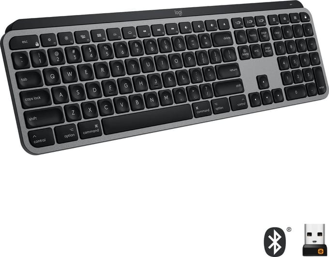 Logitech MX Keys voor Mac - Toetsenbord - Draadloos - QWERTZ ISO - Grijs