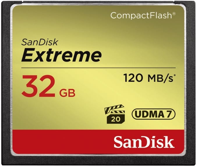 Sandisk CompactFlash Extreme 32GB (120/85)