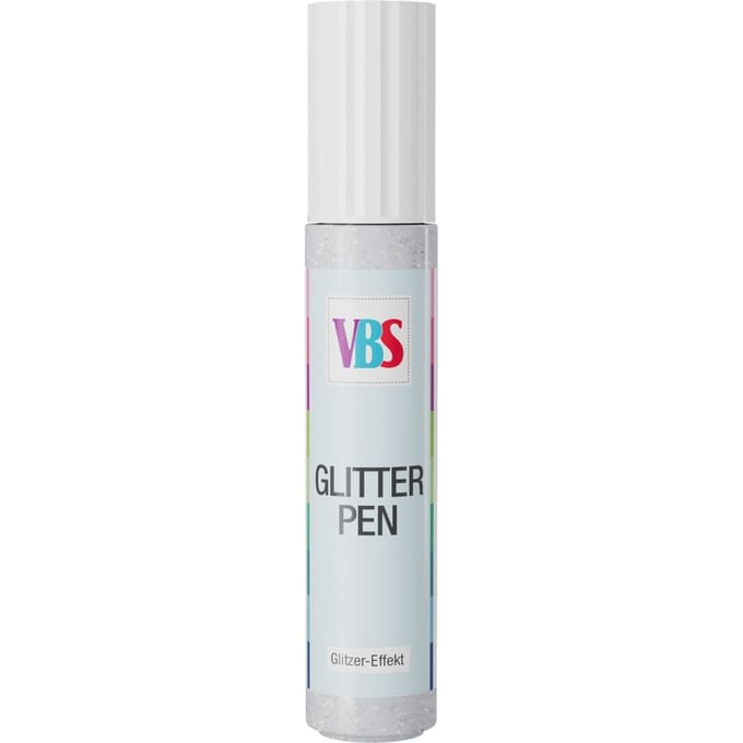 VBS Glitter Pen, 30 ml - Zilver