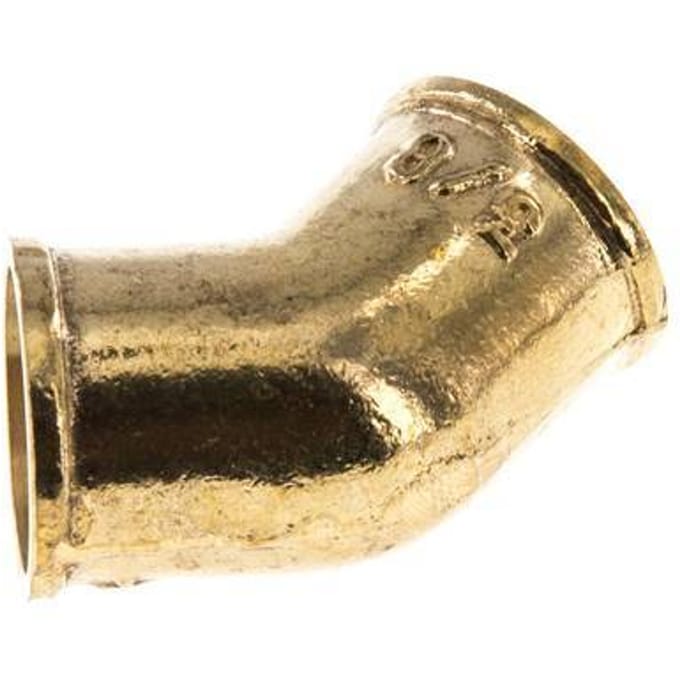 Rp 3/8'' Messing L-Fitting 45graden 16 Bar - FL2E-F-B-038R-45
