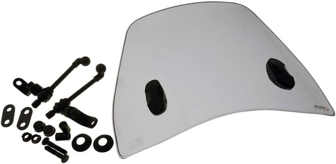 Scooter Windscherm - Windgeleider Verkeer - Bescherming Rijden - Transparant Rookgrijs - 500 g - Transparant