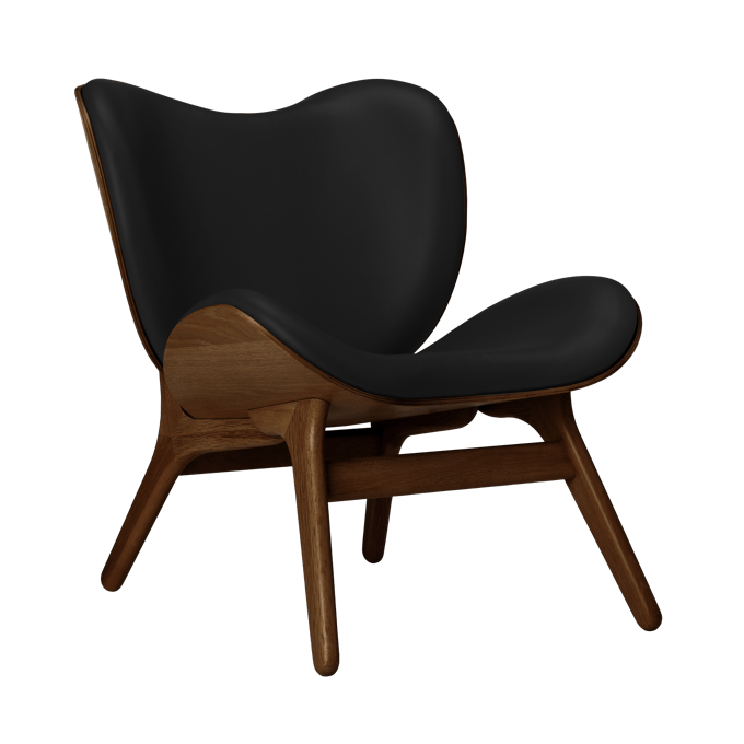 UMAGE A Conversation Piece fauteuil - eiken donker - Leder Hope black