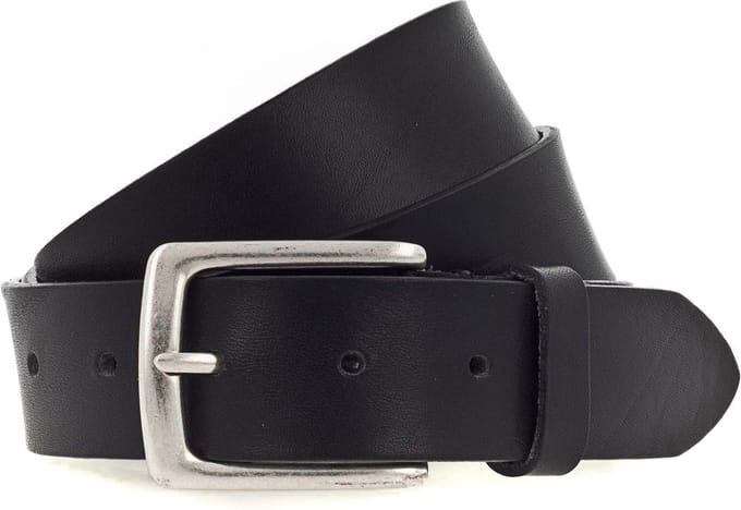 b.belt Leren Riem Ben Belt W110 Black Zwart