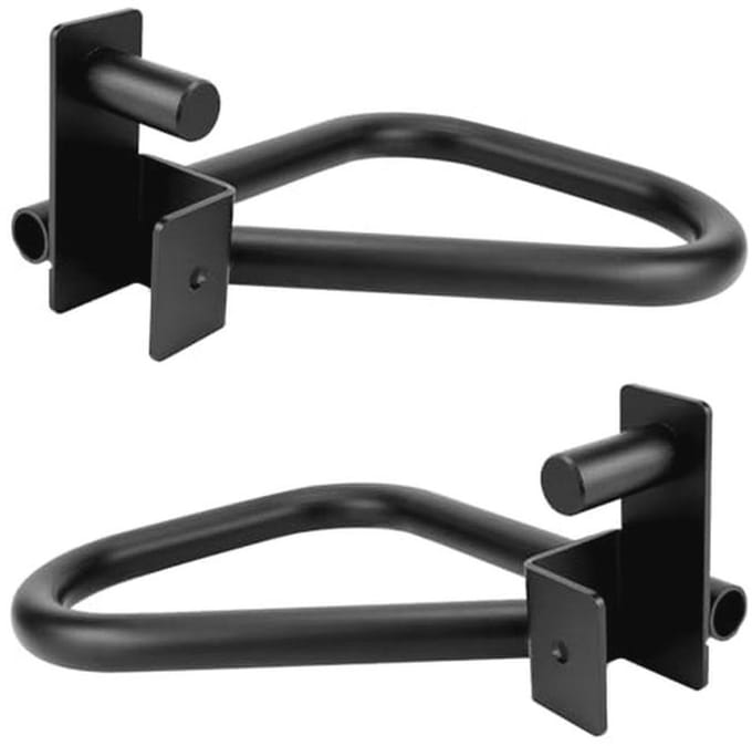 QWORK® Solid Dip Bar-bevestiging voor Power Rack, compatibel met 5x5cm buisframe, staal