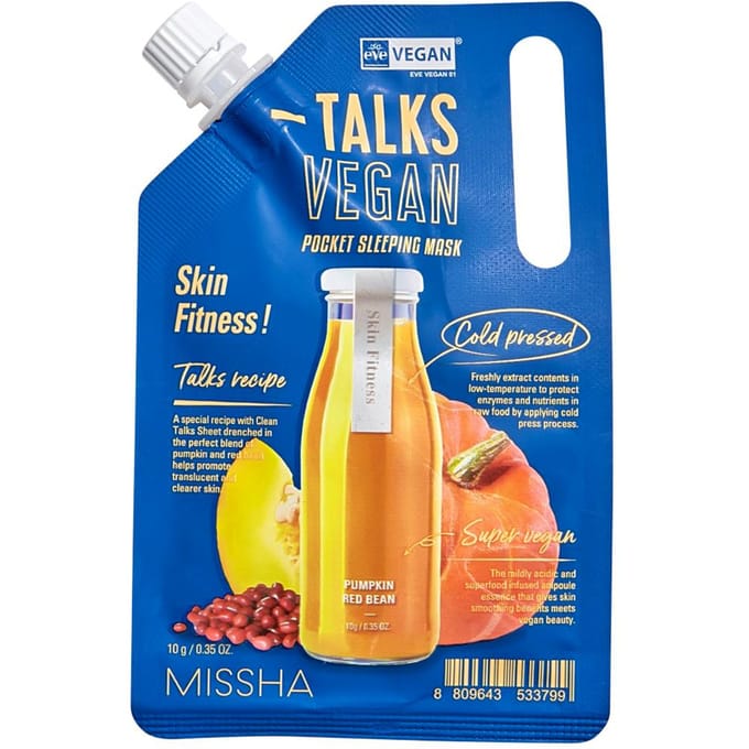 MISSHA - Talks Vegan Squeeze Pocket Sleeping Pack - 3 Types Skin Fitness