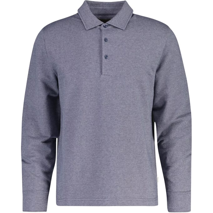 Polo met lange mouwen in twill Gant