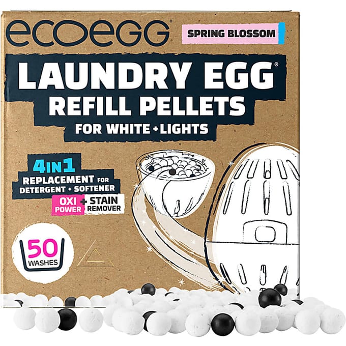 Ecoegg Wasbal Refill Pellets 50wasbeurten Witte en Lichte Was - S...