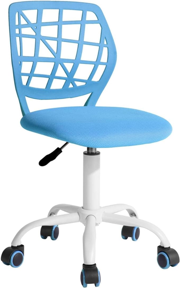 DnA® Bureaustoel - Ergonomische Bureaustoel - Bureaustoelen - Blauw - 38cm x 40cm x 86cm