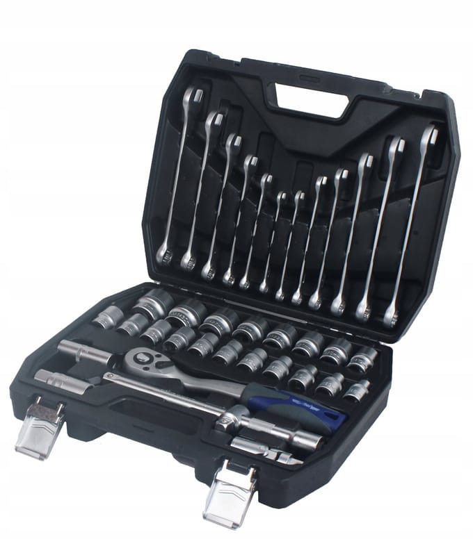 37-delige doppenset 1/2" - Duurzaam Cr-V-staal
