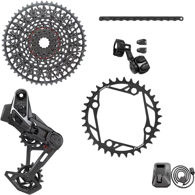 Complete axs t-type fiets kit zonder cranks Sram X0 104BCD 36D 10/52