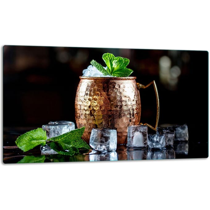 TMK ArtDeko - Snijplank - Zwart Glas - 52x30 cm