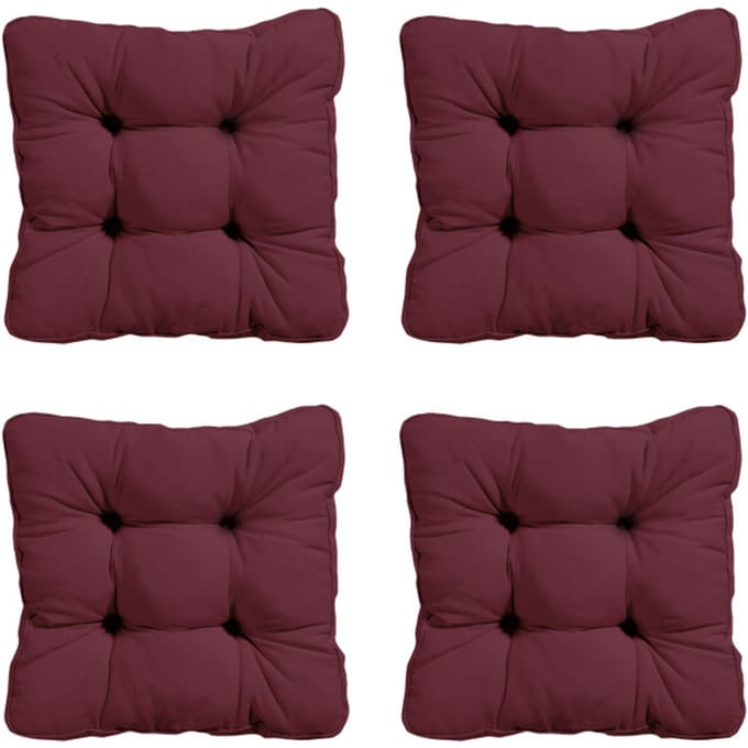 Madison zitkussen florance panama bordeaux ca. 47x47 cm set van 4
