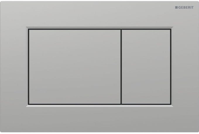 Geberit Sigma01 bedieningsplaat - 2-toets spoeling - vierkant - mat chroom gelakt