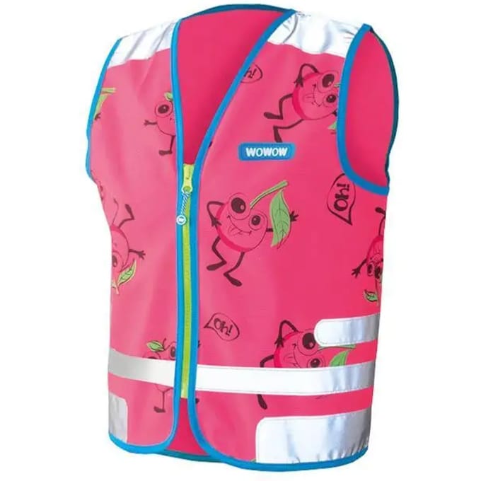 WOWOW Comic veggie Jacket roze - fluohesje kind EN17353 - S