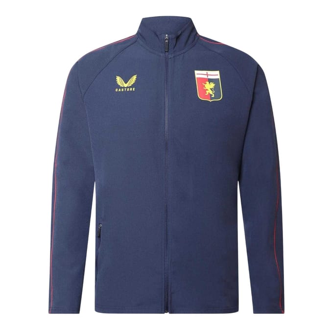 Castore Heren Anthem Genoa CFC Trainingsjack (Marineblauw)