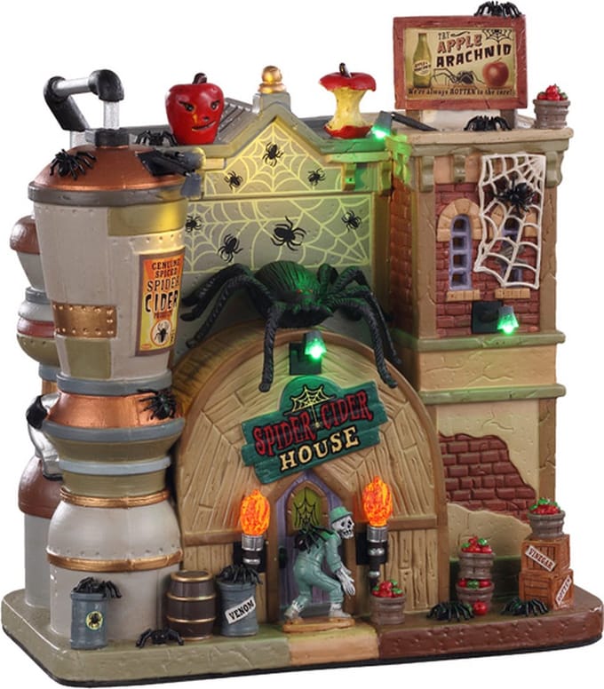 Lemax - Spider Cider House- With 4.5v Adaptor - Kersthuisjes & Kerstdorpen
