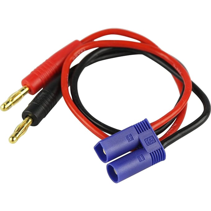 EC5 Oplaadkabel Connector | Verguld, Flexibele Siliconen Draad | Compatibel met RC Drones en Quadcopters LiPo Batterijen blauw