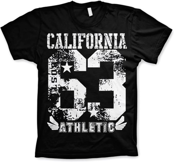 Hybris California 63 sport-T-shirt, zwart