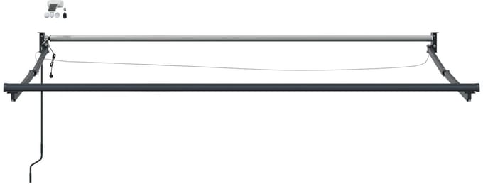 vidaXL - Elektrisch - Uitschuifbare - Zonneluifel - Multikleur - 3,5 - x - 2 - m