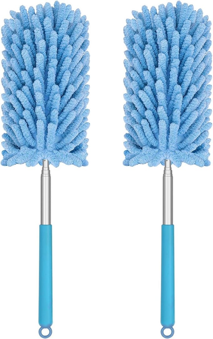 Microvezelstofdoek set met telescopische stang 2 stuks