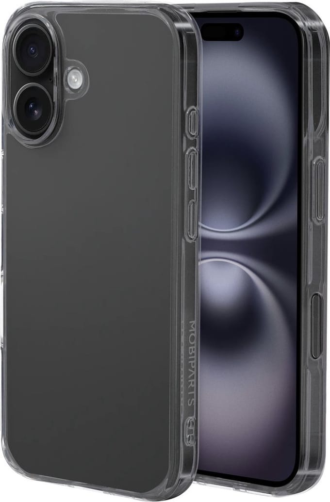 Mobiparts hoesje geschikt voor Apple iPhone 16 - Hardcover - Transparant
