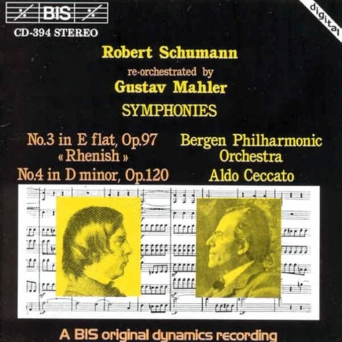Bergen Philharmonic Orchestra, Aldo Ceccato - Schumann: Robert Schumann (Re-Orchestrated By Gustav Mahler) (CD)