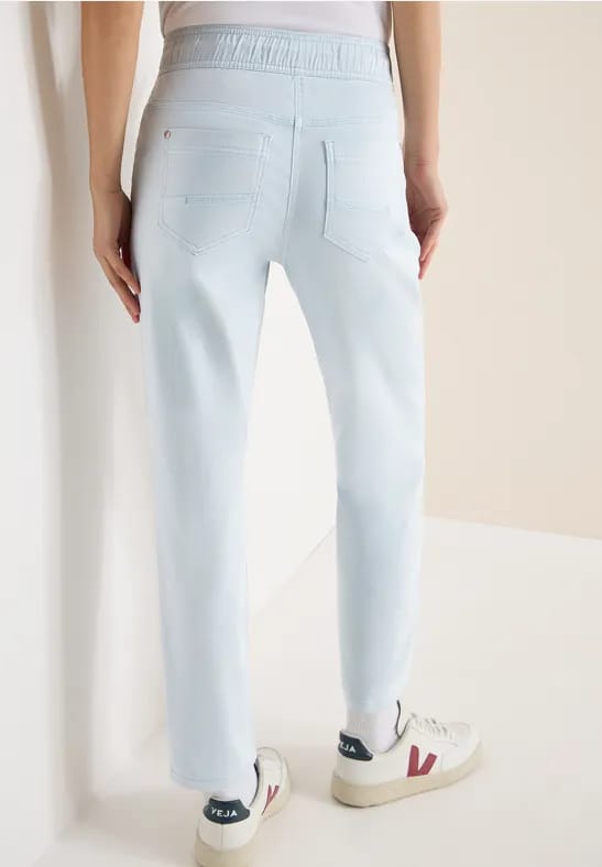 Broek met gewassen look