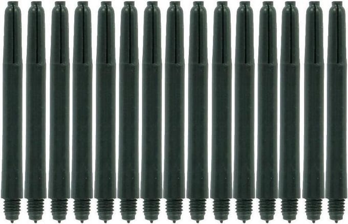 Darts Set zwarte medium shafts 10 sets (30 stuks) - medium - dartshafts - dart shafts