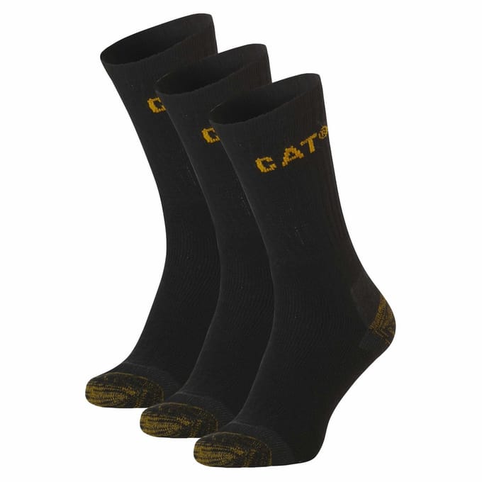 CAT Premium Werksokken Caterpillar Zwart - 3 paar - Maat 39-42