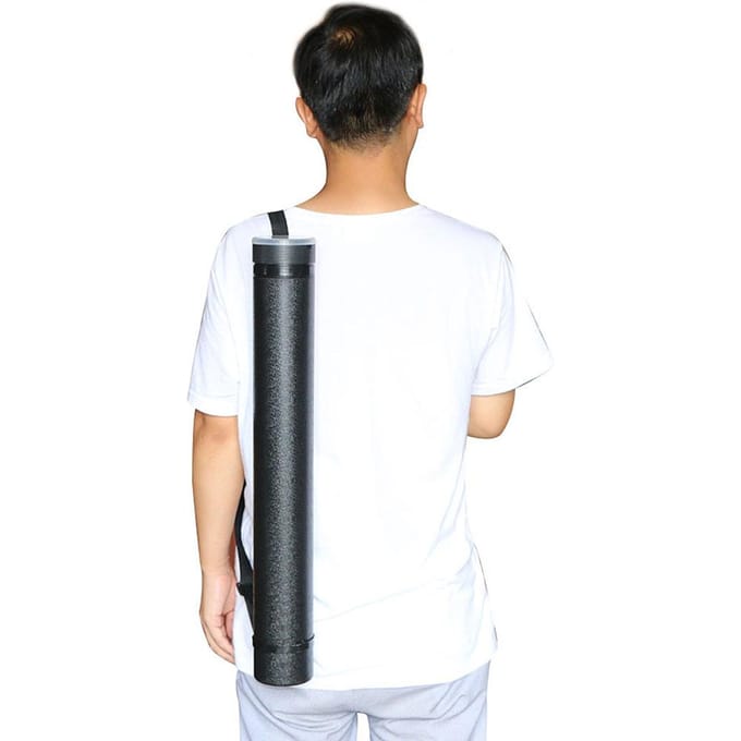 Telescopische Pijlkoker voor Boogschieten met 2 Stuks Schuim Pijlhouders Arrow Case Set