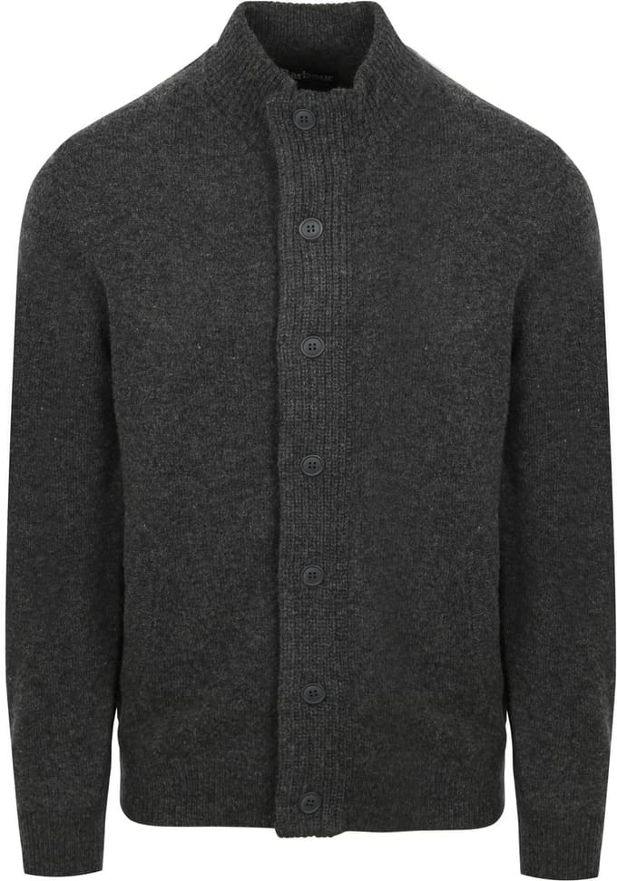 Barbour Zip Vest Lamswol Patch Antraciet - Maat M - Heren - Outdoor