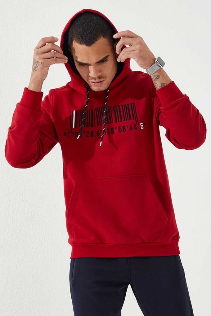 Bedrukt Hoodie Sweatshirt