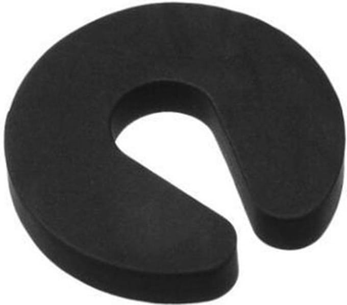 FSW-Products - 2 Stuks - Deurstoppers - Zwart - Foam - Deurklem - Deurbuffer - Deurstop